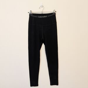 Icebreaker Black Leggings / NEEDS REPAIR